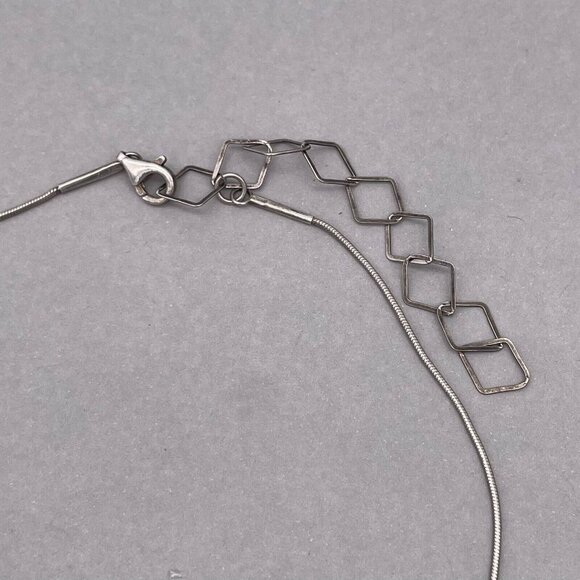 925 Sterling Silver Peacock Pearl Pendant Necklace 17 to 20 Inches - Picture 4 of 6